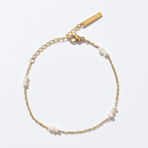 Small Pearl Chain Bracelet