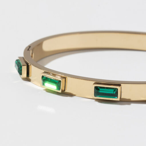Celia Emerald Bangle Bracelet