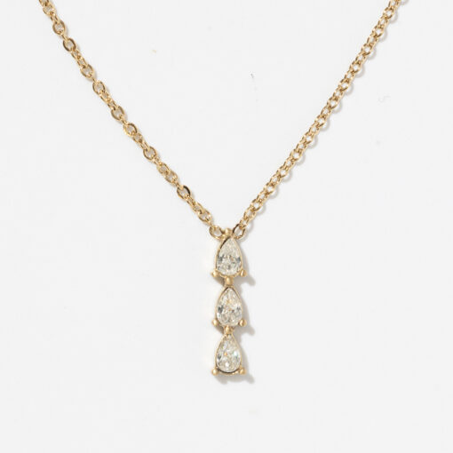 Dahlia Teardrop Crystal Necklace