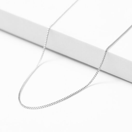 Box Chain Necklace - Silver