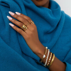 Pearl Accent Chain Bracelet