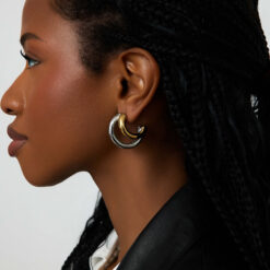 Not Quite Gold Hoops