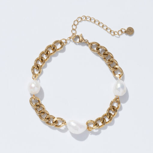 Pearl Accent Chain Bracelet