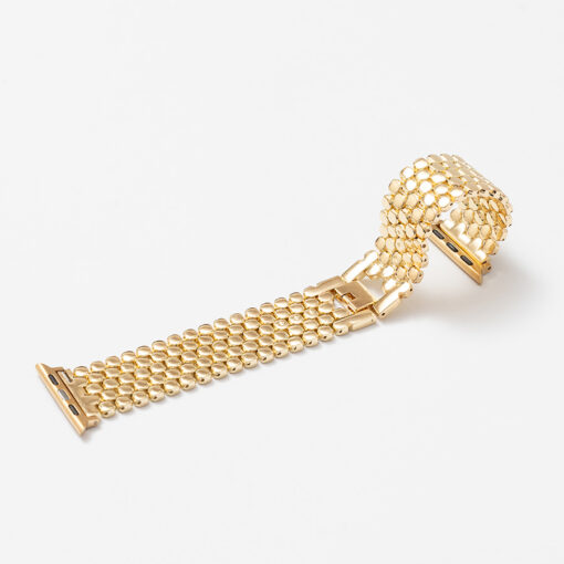 Gold Honeycomb Watch Band