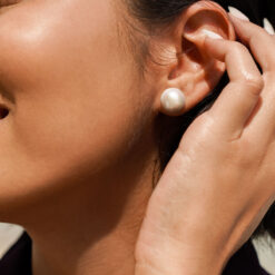 Natural Pearl Stud Earrings