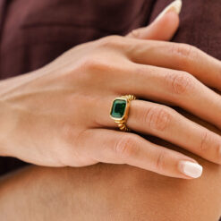 Emerald Green Ring