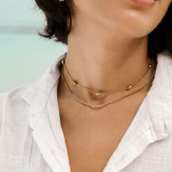 Beaded Double Layer Necklace Beaded Double Layer Necklace