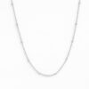 Plain Beads Chain, Silver