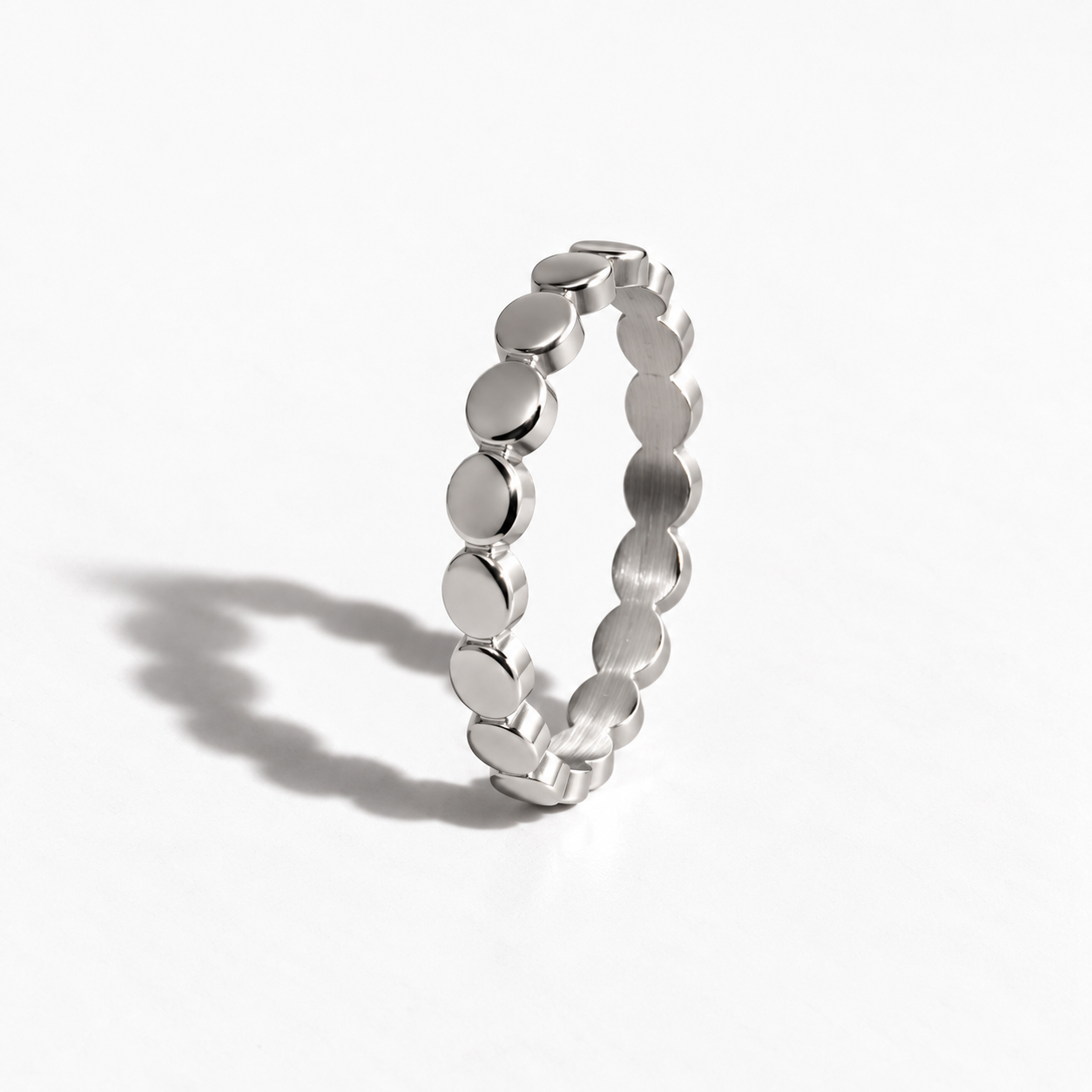Dot Eternity Band, Silver Dot Eternity Band, Silver
