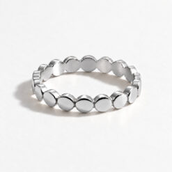 Dot Eternity Band, Silver