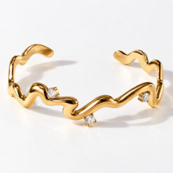 Waves Abstract Bangle